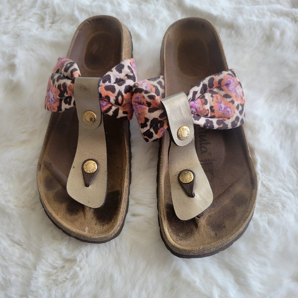 BETULA by Birkenstock leopard floral sandles